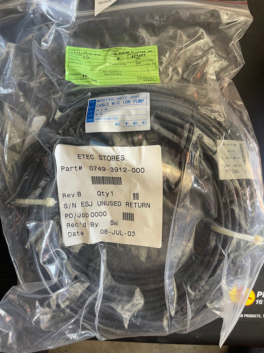 CABLE W/C ION PUMP CBL Ultek W/C Varian 0749-3912-000